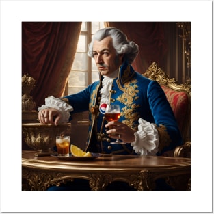 Louis XV drinking a soda Posters and Art